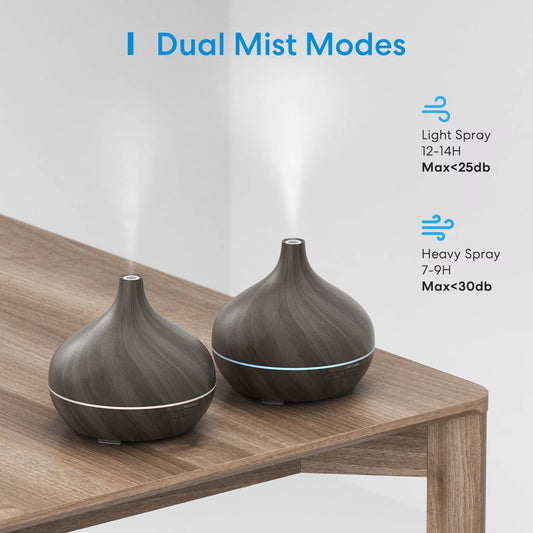 Smart Wifi Wooden Essential Oil Diffuser Air Humidifier Voice Control Humificador for Bedroom Home Plants Support Homekit